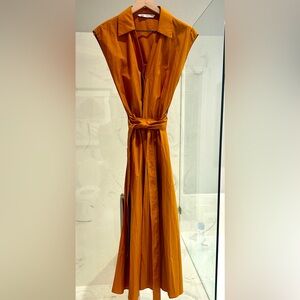 ZARA Belted “Crinkle” Wrap Dress